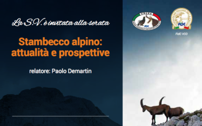 Serata Stambecco alpino – 18 gennaio 2020