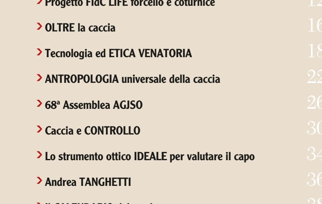 Nuovo numero di Caccia alpina a breve in distribuzione gratuita per i nostri soci
