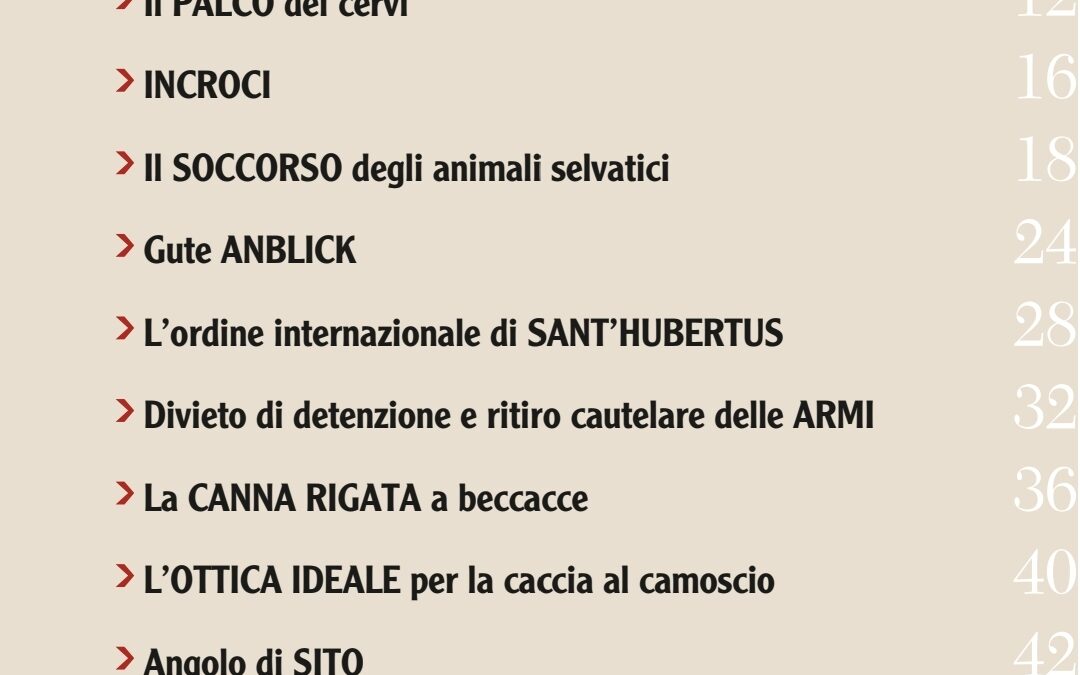 Caccia Alpina nuovo numero